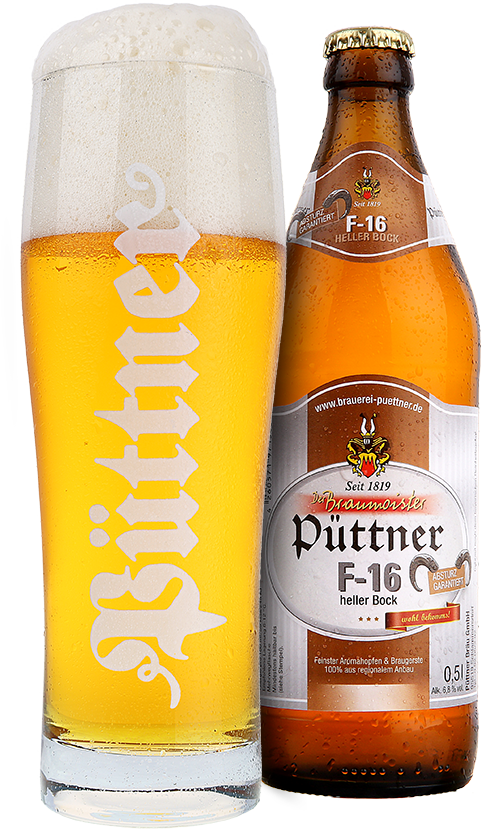 F-16 Heller Bock - Brauerei Püttner - Heller Bock, 6.8%, 500ml Bottle