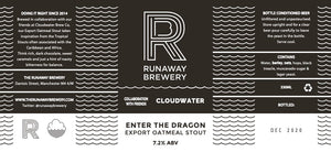 Enter The Dragon - Runaway Brewery X Cloudwater - Export Oatmeal Stout, 7.2%, 330ml Bottle