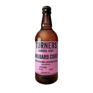 Rhubarb Cider - Turners Cider - Rhubarb Cider, 4%, 500ml Bottle