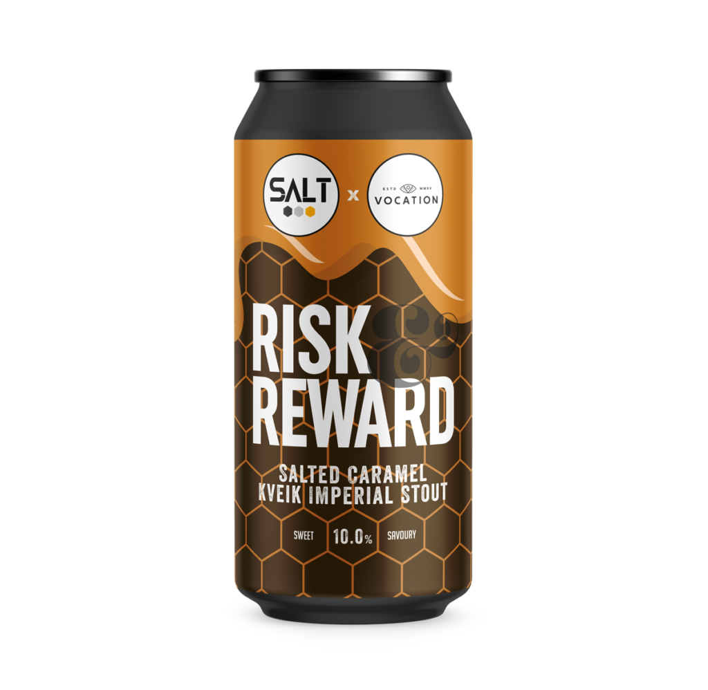 Risk & Reward - Salt Beer Factory - Salted Caramel Kveik Imperial Stout, 10%, 440ml Can
