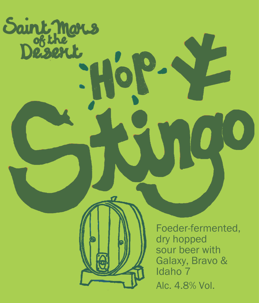Hop Stingo - Saint Mars Of The Desert - Foeder Fermented Sour Beer, 4.8%, 440ml Can