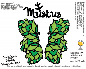 Mustus - Saint Mars Of The Desert - New England IPA, 6.6%, 440ml Can