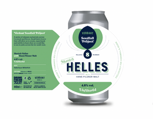 Helles Release No8 - Verdant Brewing Co - Helles Lager Beer, 4.8%, 440ml Can