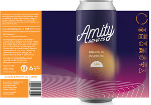 Golden 45 - Amity - Golden Ale, 4.5%, 440ml Can