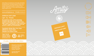 Festoon Light - Amity Brew Co - American Light Lager, 3.8%, 440ml Can