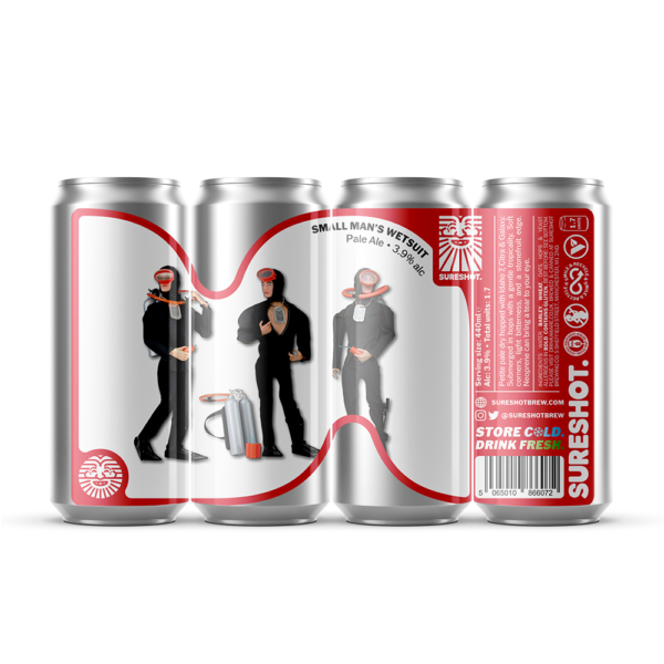 Small Man's Wet Suit - Sureshot - Pale Ale, 3.9%, 440ml Can