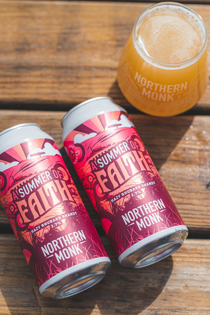 Summer Of Faith - Northern Monk - Hazy Rhubarb Shandy, 2.7%, 440ml Can