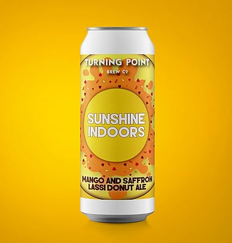 Sunshine Indoors - Turning Point Brew Co - Mango & Saffron Lassi Donut Ale, 6%, 440ml Can