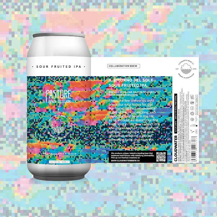 Il Ritorno Del Sole - Cloudwater X Pastore Brewing - Sour Fruited IPA Passionfruit & Grapefruit, 7.5%, 440ml Can