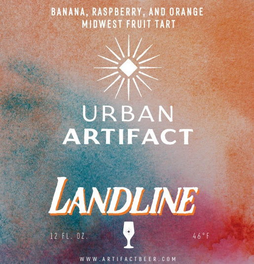 Landline - Urban Artifact - Raspberry, Banana Midwest Fruit Tart, 7.7%, 355ml
