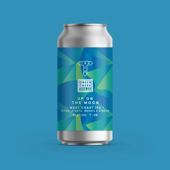 Up On The Moon - Track Brewing Co X Green Cheek Beer Co - West Coast IPA, 7%, 440ml Can