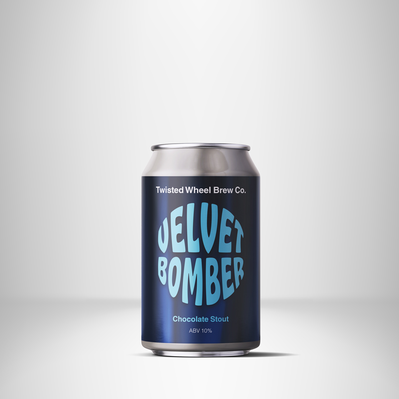 Velvet Bomber - Twisted Wheel - Chocolate Imperial Stout, 10%, 330ml Can
