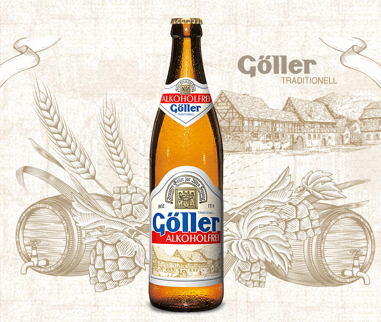 Göller Alkoholfrei - Brauerei Göller - Low Alcohol Lager, 0.2%, 500ml Bottle