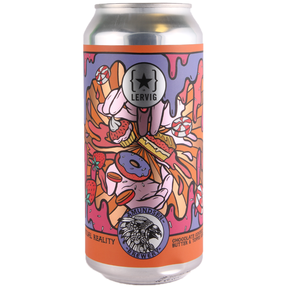 Virtual Reality Lervig - Amundsen Brewery X Lervig Bryggeri - Chocolate Covered Peanut Butter & Toffee Sundae Imperial White Pastry Stout, 11%, 440ml Can