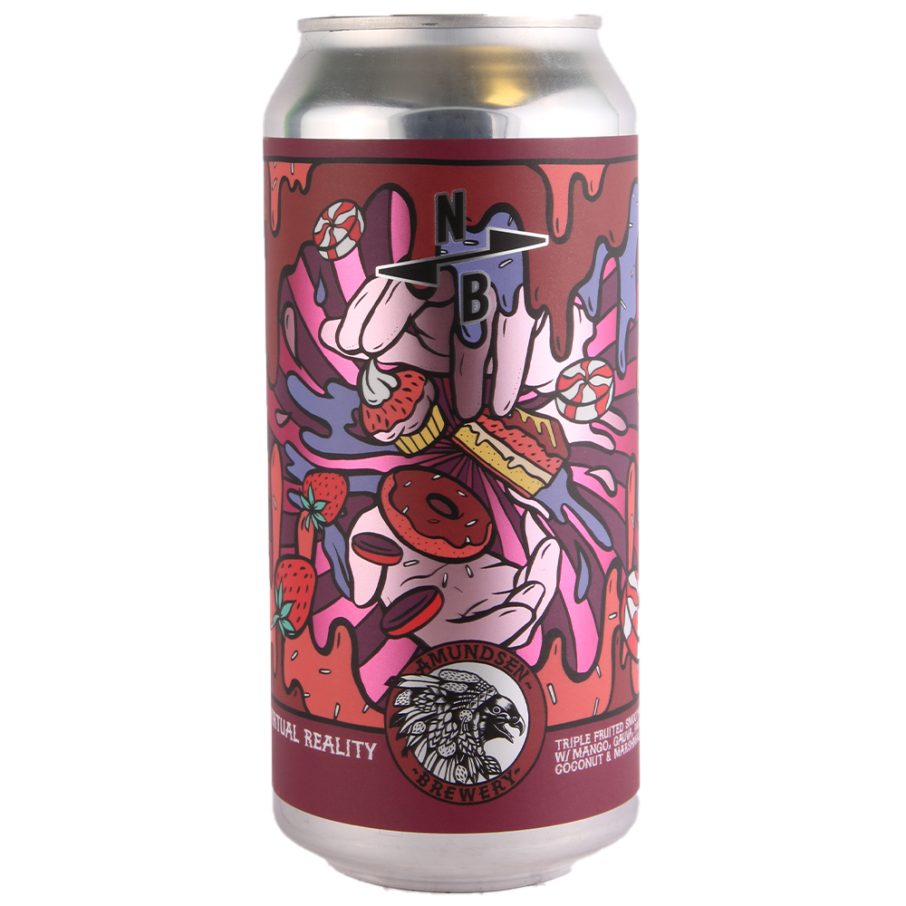 Virtual Reality North Brew - Amundsen Brewery X North Brewing Co - Triple Fruited Smoothie w/ Mango, Guava, Passionfruit, Coconut & Marshmallow, 8%, 440ml Can