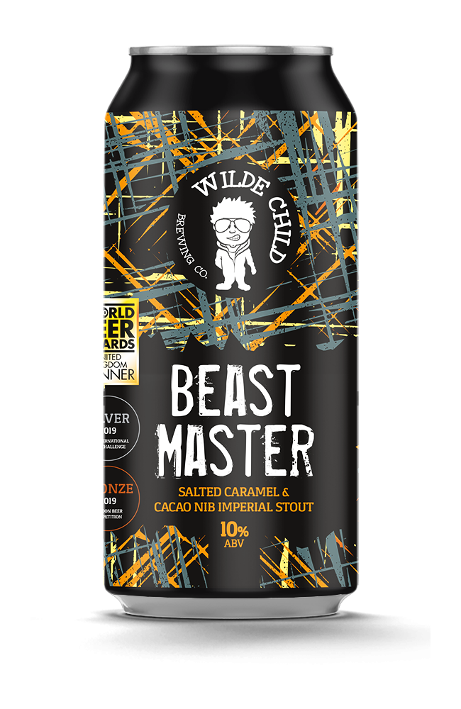Beast Master - Wilde Child Brewing Co - Salted Caramel & Cacao Nib Imperial Stout, 10%, 440ml Can