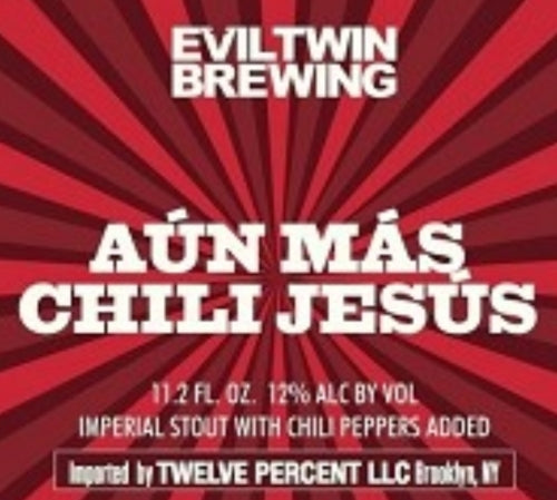 Aún Más Chili Jesús - Evil Twin Brewing - Imperial Stout with Chili Peppers, 12%, 330ml Can