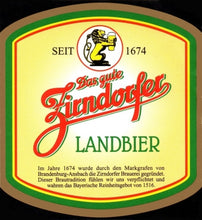 Load image into Gallery viewer, Zirndorfer Landbier - Brauerei Zirndorf - Landbier, 4.9%, 500ml Bottle
