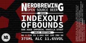 Index Out Of Bounds 2020 Mole Edition - Nerd Brewing - Oak Aged Mole Imperial Vanilla Stout, 11.5%, 330ml Bottle