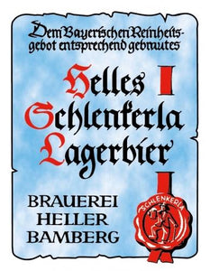 Helles Schlenkerla Lagerbier - Schlenkerla - Smoked Helles Lager, 4.3%, 500ml Bottle