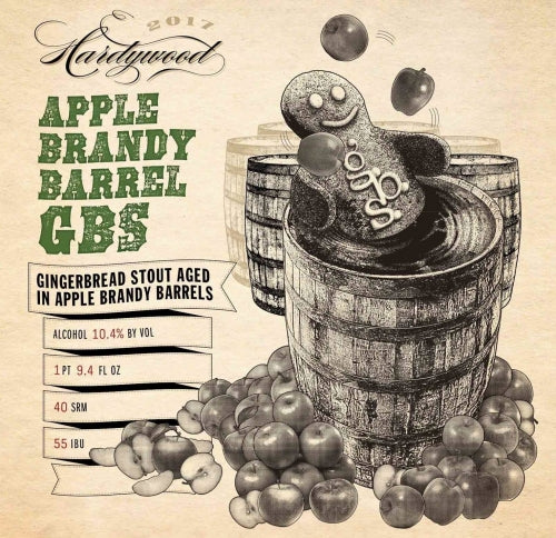 Apple Brandy Barrel GBS - Hardywood - Apple Brandy Barrel Aged Gingerbread Imperial Stout, 11.9%, 750ml Sharing Beer Bottle