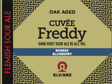 Load image into Gallery viewer, Cuvée Freddy Bosbes - Brouwerij Alvinne - Oak Aged Blueberry Dark Sour Ale, 8%, 330ml Bottle
