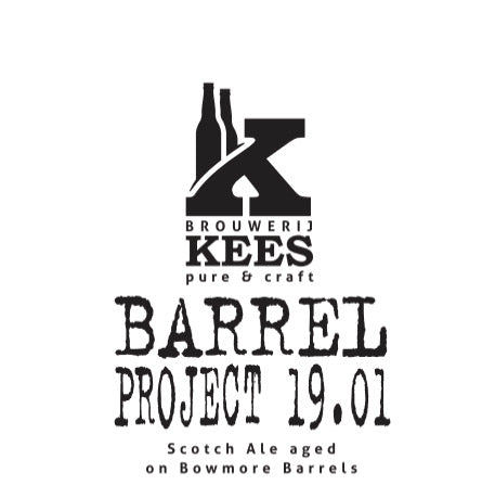 Barrel Project 19.01 - Brouwerij Kees - Bowmore Barrel Aged Scotch Ale, 9%, 330ml