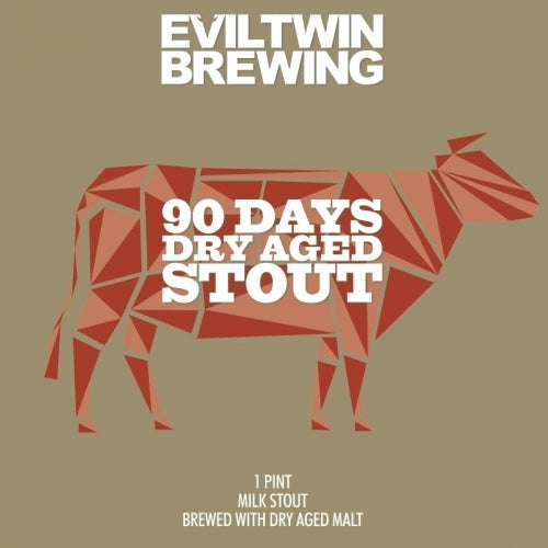 90 Days Dry Aged Stout - Evil Twin Brewing - Imperial Milk Stout, 9%, 473ml Can