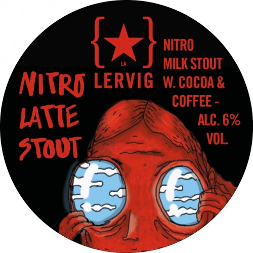 Nitro Latte - Lervig Bryggeri - Nitro Milk Stout with Cocoa & Coffee, 6%, 330ml