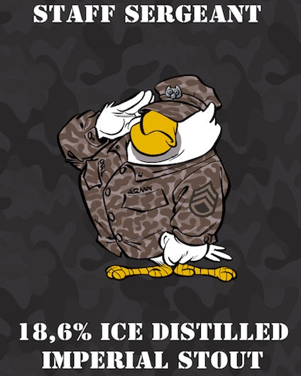 Staff Sergeant - Uiltje Brewing Co - Ice Distilled Imperial Stout, 18.6%, 330ml