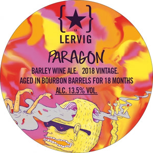 Paragon 2018 - Lervig Bryggeri - Bourbon Barrel Aged Barley Wine, 13.5%, 330ml Bottle