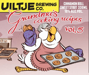 Grandma's Cooking recipes vol.5 - Uiltje Brewing Co - Cinnamon Roll Sweet Stout, 10%, 330ml