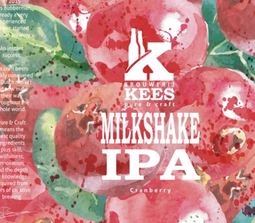 Cranberry Milkshake IPA - Brouwerij Kees - Cranberry Milkshake IPA, 6.8%, 440ml