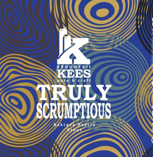 Truly Scrumptious - Brouwerij Kees - Baklava Pastry Imperial Stout, 11.8%, 330ml Can