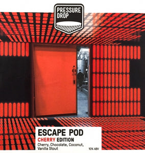 Escape Pod Cherry Edition - Pressure Drop - Cherry, Chocolate, Coconut & Vanilla Imperial Stout, 10%, 440ml
