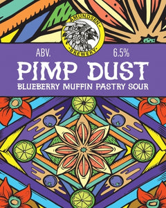 Pimp Dust - Amundsen Brewery - Blueberry Muffin Pastry Sour, 6.5%, 440ml
