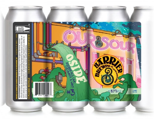 Our Sour #3: Oside - Barrier Brewing Co - Botanicals, Lime, Cucumber and Mint Sour, 5.7%, 473ml