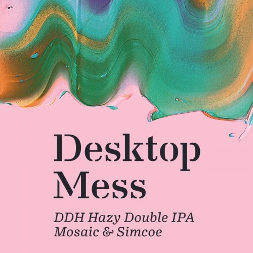 Desktop Mess - Maltgarden - DDH Hazy DIPA Mosaic & Simcoe, 7.1%, 500ml Can