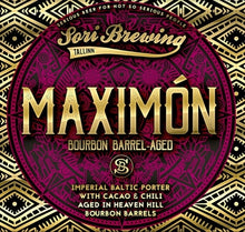 Load image into Gallery viewer, Maximón - Sori Brewing - Heaven Hill Bourbon Barrel Aged Imperial Baltic Porter with Cocoa &amp; Chilli, 12%, 330ml Bottle
