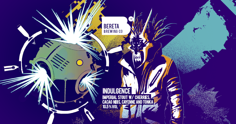 Indulgence - Bereta Brewing Co - Imperial Stout w/ Cherries, Cacao, Cayenne & Tonka, 10.5%, 330ml Can