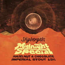 Load image into Gallery viewer, Midnight Special Hazelnut - Stigbergets - Hazelnut &amp; Chocolate Imperial Stout, 13%, 330ml Can
