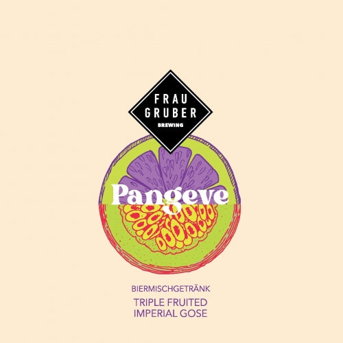 Pangeve - Frau Gruber - Passion Fruit, Orange, Pink Guava Imperial Fruited Gose, 9.2%, 440ml Can