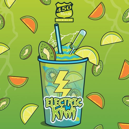 Slushy XL Electric Kiwi - 450 North Brewing Co - Smoothie Sour Ale w/ Kiwi, Melon, Sweet & Sour Mix, Passionfruit & Lime, 5.3%, 473ml Can