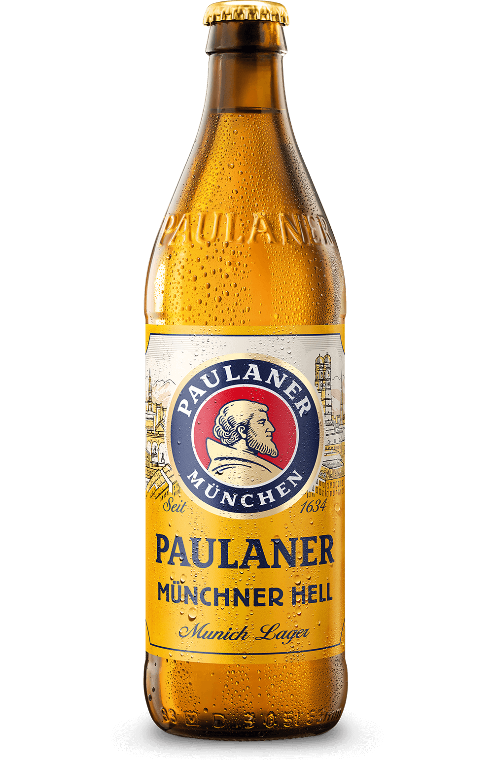 Münchner Hell - Paulaner Munchen - Munich Lager, 4.9%, 500ml Bottle