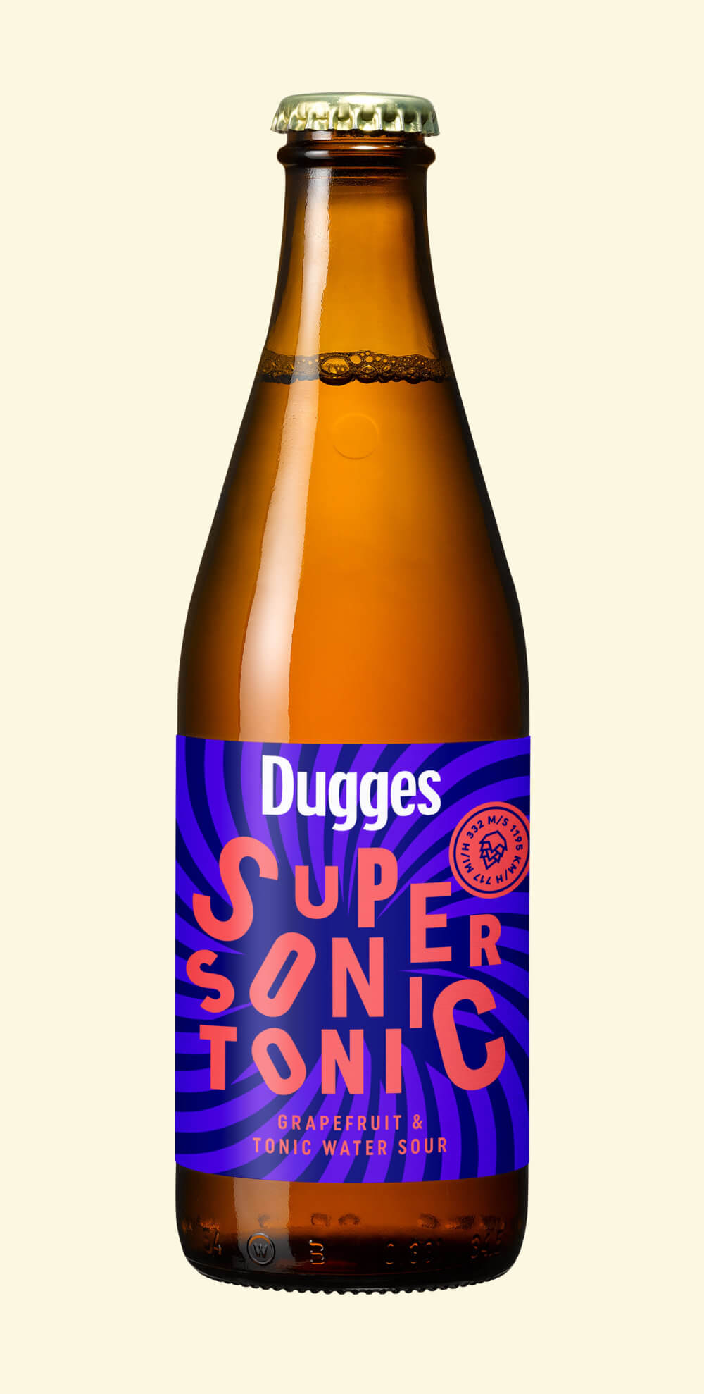 Supersonic Tonic - Dugges Bryggeri - Grapefruit & Tonic Water Sour, 4%, 330ml Bottle