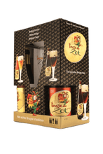 Load image into Gallery viewer, Bruges Zot Gift Set - Brouwerij De Halve Mann - Belgian Blonde &amp; Brune, 4x330ml Bottle &amp; Glass Gift Set
