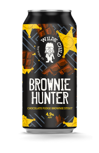 Brownie Hunter - Wilde Child Brewing Co - Chocolate Fudge Brownie Stout, 4.9%, 440ml Can