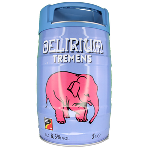 Delirium Tremens - Brouwerij Huyghe (Delirium) - Belgian Tripel, 8.5%, 5 Litre Mini Keg