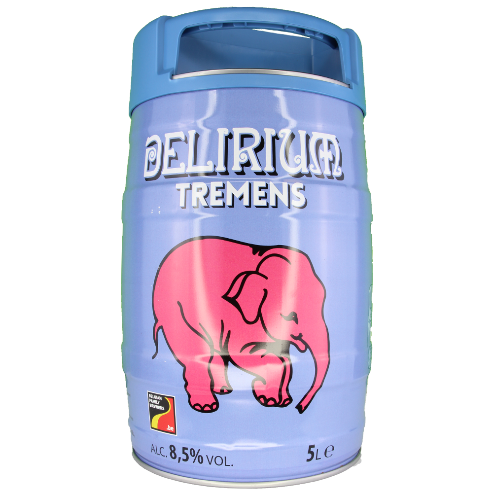 Delirium Tremens - Brouwerij Huyghe (Delirium) - Belgian Tripel, 8.5%, 5 Litre Mini Keg