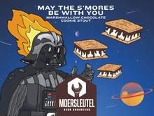 Load image into Gallery viewer, May The S'Mores Be With You - De Moersleutel - Marshmallow Chocolate Cookie Imperial Stout, 11%, 440ml Can

